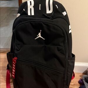 Jordan Black and White Men's Backpack